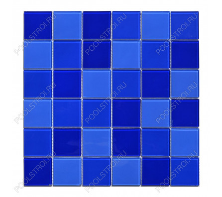 Мозаика для бассейна стеклянная Aquaviva Cristall Light Blue (48 мм) (УП.)